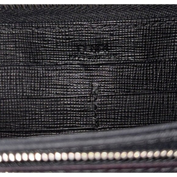 Fendi Karlito Long Studded Black Saffiano Zip Wallet In Original Box. Authentic - Picture 16 of 16